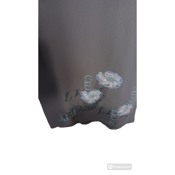 BLUEFISH VIntage Maxi Hand Painted CXLVII Flower Organic Cotton Boho Dress 10 - Picture 2 of 5